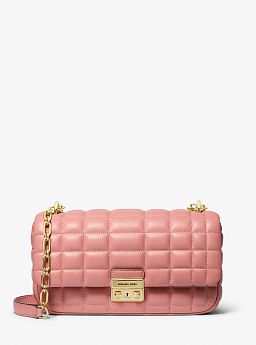 Tribeca Large Quilted Leather Shoulder Bag